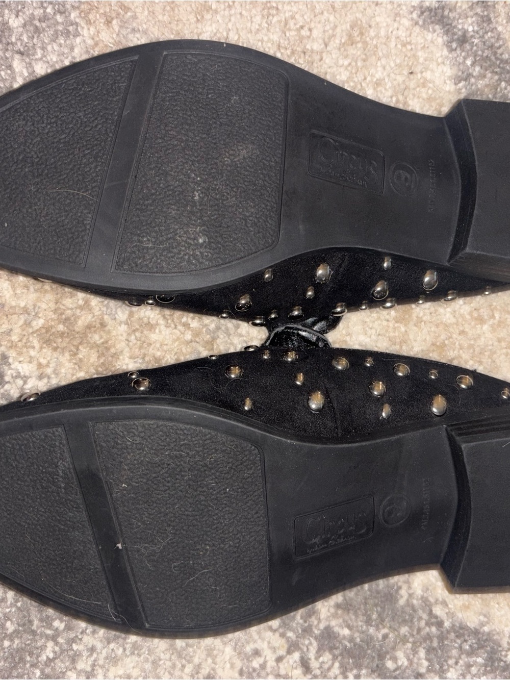 Circus By Sam Edelman Women’s Lucielle Black Fabric Studded Mules - Picture 2 of 4